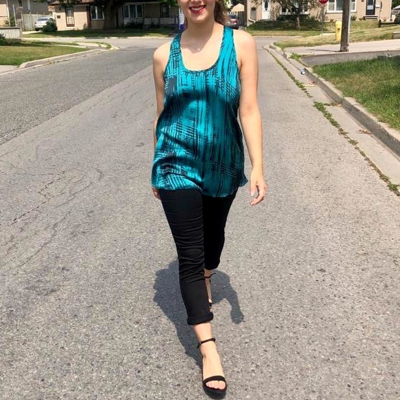 Printed Razor Back Tunic - Picture 3 of 4